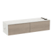 Glo Wall Mount Styling Station with Nestled Appliance Holder and Solid Surface Countertop (Cabinet Only) - Kaemark