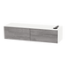 Glo Wall Mount Styling Station with Nestled Appliance Holder and Solid Surface Countertop (Cabinet Only) - Kaemark