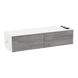 Glo Wall Mount Styling Station with Nestled Appliance Holder and Solid Surface Countertop (Cabinet Only) - Kaemark