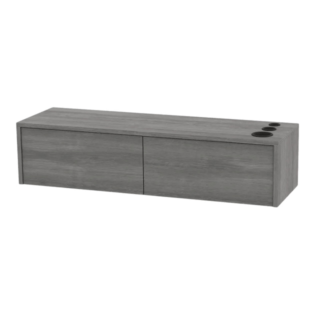 Glo Wall Mount Styling Station with Nestled Appliance Holder (Cabinet Only) - Kaemark
