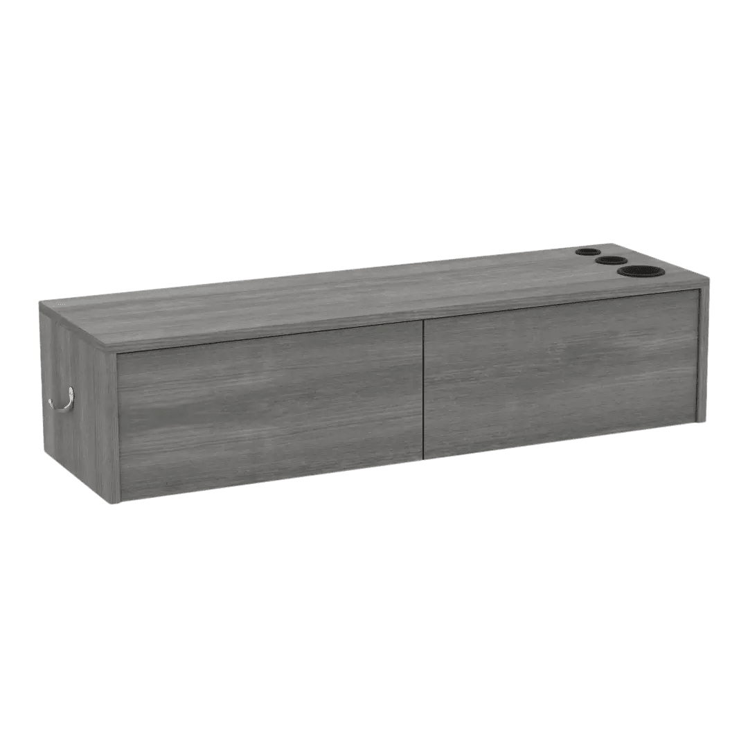 Glo Wall Mount Styling Station with Nestled Appliance Holder (Cabinet Only) - Kaemark