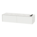 Glo Wall Mount Styling Station with Nestled Appliance Holder and Solid Surface Countertop (Cabinet Only) - Kaemark