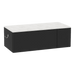 Glo Wall Mount Styling Station with Concealed Appliance Holder and Solid Surface Countertop (Cabinet Only) - Kaemark