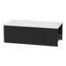 Glo Wall Mount Styling Station with Concealed Appliance Holder and Solid Surface Countertop (Cabinet Only) - Kaemark