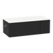 Glo Wall Mount Styling Station with Concealed Appliance Holder and Solid Surface Countertop (Cabinet Only) - Kaemark