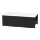 Glo Wall Mount Styling Station with Concealed Appliance Holder and Solid Surface Countertop (Cabinet Only) - Kaemark