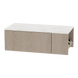 Glo Wall Mount Styling Station with Concealed Appliance Holder and Solid Surface Countertop (Cabinet Only) - Kaemark