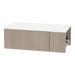 Glo Wall Mount Styling Station with Concealed Appliance Holder and Solid Surface Countertop (Cabinet Only) - Kaemark