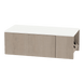 Glo Wall Mount Styling Station with Concealed Appliance Holder and Solid Surface Countertop (Cabinet Only) - Kaemark