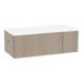 Glo Wall Mount Styling Station with Concealed Appliance Holder and Solid Surface Countertop (Cabinet Only) - Kaemark