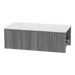Glo Wall Mount Styling Station with Concealed Appliance Holder and Solid Surface Countertop (Cabinet Only) - Kaemark