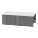 Glo Wall Mount Styling Station with Concealed Appliance Holder and Solid Surface Countertop (Cabinet Only) - Kaemark