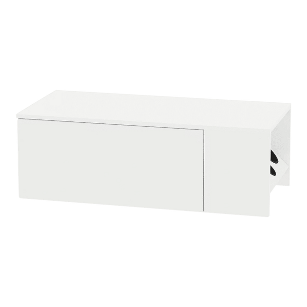 Glo Wall Mount Styling Station with Concealed Appliance Holder and Solid Surface Countertop (Cabinet Only) - Kaemark