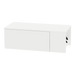 Glo Wall Mount Styling Station with Concealed Appliance Holder and Solid Surface Countertop (Cabinet Only) - Kaemark