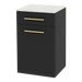 Glo Wall Mount Styling Station with Tilt-out Appliance Holder and Solid Surface Countertop (Cabinet Only) - Kaemark