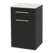 Glo Wall Mount Styling Station with Tilt-out Appliance Holder and Solid Surface Countertop (Cabinet Only) - Kaemark