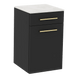 Glo Wall Mount Styling Station with Tilt-out Appliance Holder and Solid Surface Countertop (Cabinet Only) - Kaemark