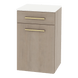 Glo Wall Mount Styling Station with Tilt-out Appliance Holder and Solid Surface Countertop (Cabinet Only) - Kaemark