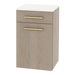 Glo Wall Mount Styling Station with Tilt-out Appliance Holder and Solid Surface Countertop (Cabinet Only) - Kaemark