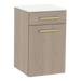 Glo Wall Mount Styling Station with Tilt-out Appliance Holder and Solid Surface Countertop (Cabinet Only) - Kaemark