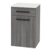 Glo Wall Mount Styling Station with Tilt-out Appliance Holder and Solid Surface Countertop (Cabinet Only) - Kaemark