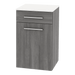 Glo Wall Mount Styling Station with Tilt-out Appliance Holder and Solid Surface Countertop (Cabinet Only) - Kaemark