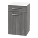 Glo Wall Mount Styling Station with Tilt-out Appliance Holder and Solid Surface Countertop (Cabinet Only) - Kaemark