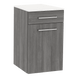 Glo Wall Mount Styling Station with Tilt-out Appliance Holder and Solid Surface Countertop (Cabinet Only) - Kaemark