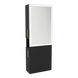 Glo Single Operator Styling Station with Pull-out Appliance Holder and Silver Rectangle Glo Mirror - Kaemark