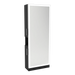 Glo Single Operator Styling Station with Pull-out Appliance Holder, Silver Rectangle Glo Mirror - Kaemark