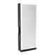 Glo Single Operator Styling Station with Pull-out Appliance Holder, Silver Rectangle Glo Mirror - Kaemark