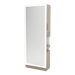 Glo Single Operator Styling Station with Pull-out Appliance Holder, Silver Rectangle Glo Mirror - Kaemark
