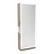 Glo Single Operator Styling Station with Pull-out Appliance Holder, Silver Rectangle Glo Mirror - Kaemark