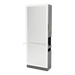 Glo Single Operator Styling Station with Pull-out Appliance Holder, Solid Surface Shelf, and Full-Length Rectangle Glo Mirror - Kaemark
