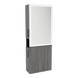Glo Single Operator Styling Station with Pull-out Appliance Holder and Silver Rectangle Glo Mirror - Kaemark