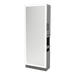 Glo Single Operator Styling Station with Pull-out Appliance Holder, Silver Rectangle Glo Mirror - Kaemark