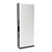 Glo Single Operator Styling Station with Pull-out Appliance Holder, Silver Rectangle Glo Mirror - Kaemark