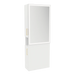 Glo Single Operator Styling Station with Pull-out Appliance Holder and Silver Rectangle Glo Mirror - Kaemark