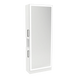 Glo Single Operator Styling Station with Pull-out Appliance Holder, Silver Rectangle Glo Mirror - Kaemark