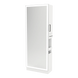 Glo Single Operator Styling Station with Pull-out Appliance Holder, Silver Rectangle Glo Mirror - Kaemark
