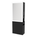 Glo Double Operator Styling Station with Slide-out Appliance Holder and Silver Rectangle Glo Mirror - Kaemark