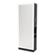 Glo Double Operator Styling Station with Slide-out Appliance Holder and Silver Full-Length Rectangle Glo Mirror - Kaemark