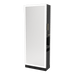 Glo Double Operator Styling Station with Slide-out Appliance Holder and Silver Full-Length Rectangle Glo Mirror - Kaemark