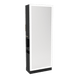 Glo Double Operator Styling Station with Slide-out Appliance Holder and Silver Full-Length Rectangle Glo Mirror - Kaemark