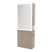 Glo Double Operator Styling Station with Slide-out Appliance Holder and Silver Rectangle Glo Mirror - Kaemark