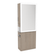 Glo Double Operator Styling Station with Slide-out Appliance Holder and Silver Rectangle Glo Mirror - Kaemark