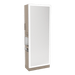 Glo Double Operator Styling Station with Slide-out Appliance Holder and Silver Full-Length Rectangle Glo Mirror - Kaemark