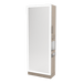 Glo Double Operator Styling Station with Slide-out Appliance Holder and Silver Full-Length Rectangle Glo Mirror - Kaemark
