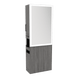 Glo Double Operator Styling Station with Slide-out Appliance Holder and Silver Rectangle Glo Mirror - Kaemark