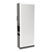 Glo Double Operator Styling Station with Slide-out Appliance Holder and Silver Full-Length Rectangle Glo Mirror - Kaemark